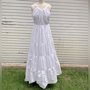 White cotton summer dress